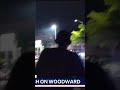 Truck crashes into car on Woodward after burnout