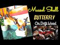 Mussel shell craft  drift wood  mussel shell butterfly on drift wood  aadhis crafts