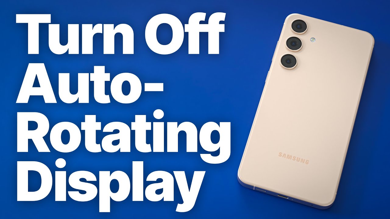 How to Stop Screen Rotation on Android / Samsung Phones - YouTube