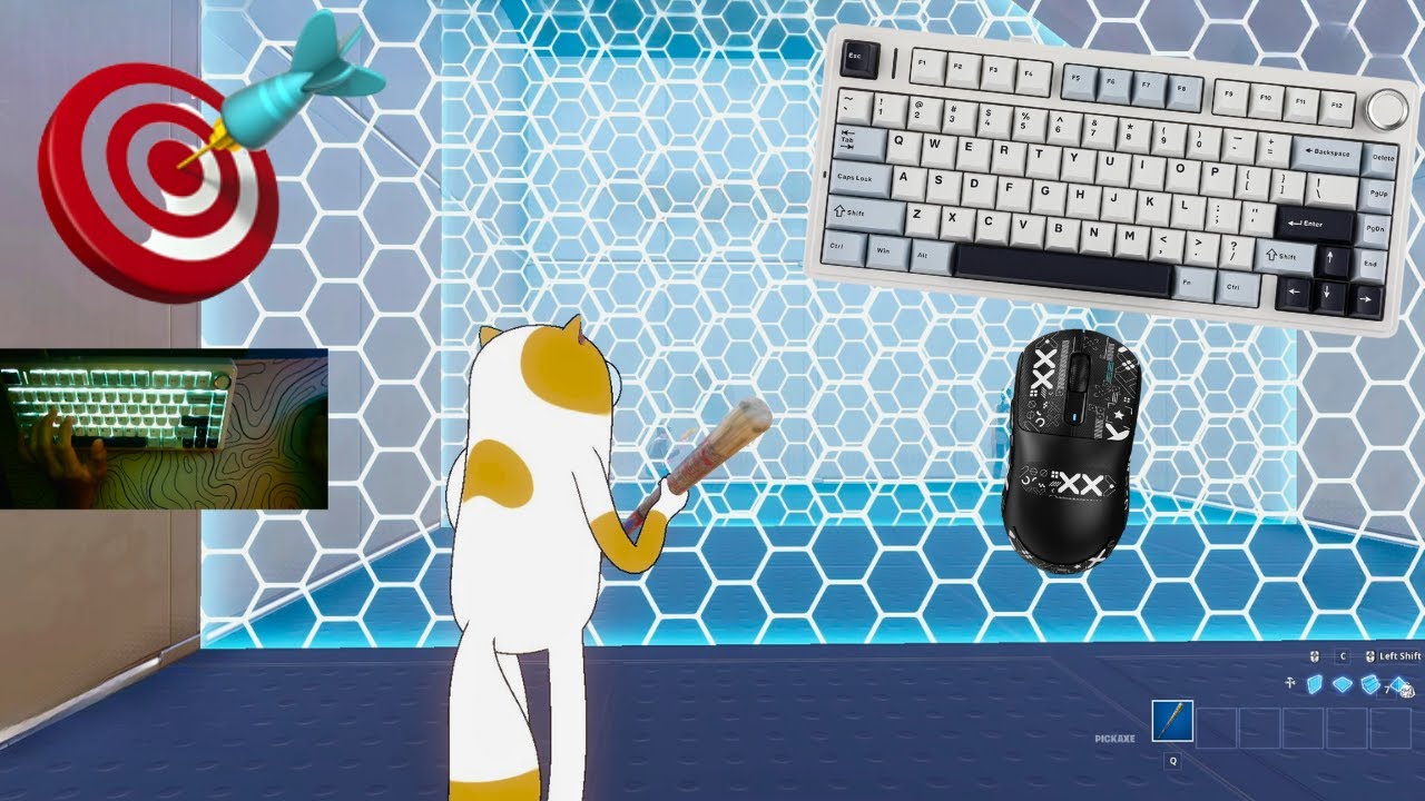 *NEW* CAKE THE CAT SKIN I Fortnite 2v2 Piece Control😍 AULA F75 ASMR💤