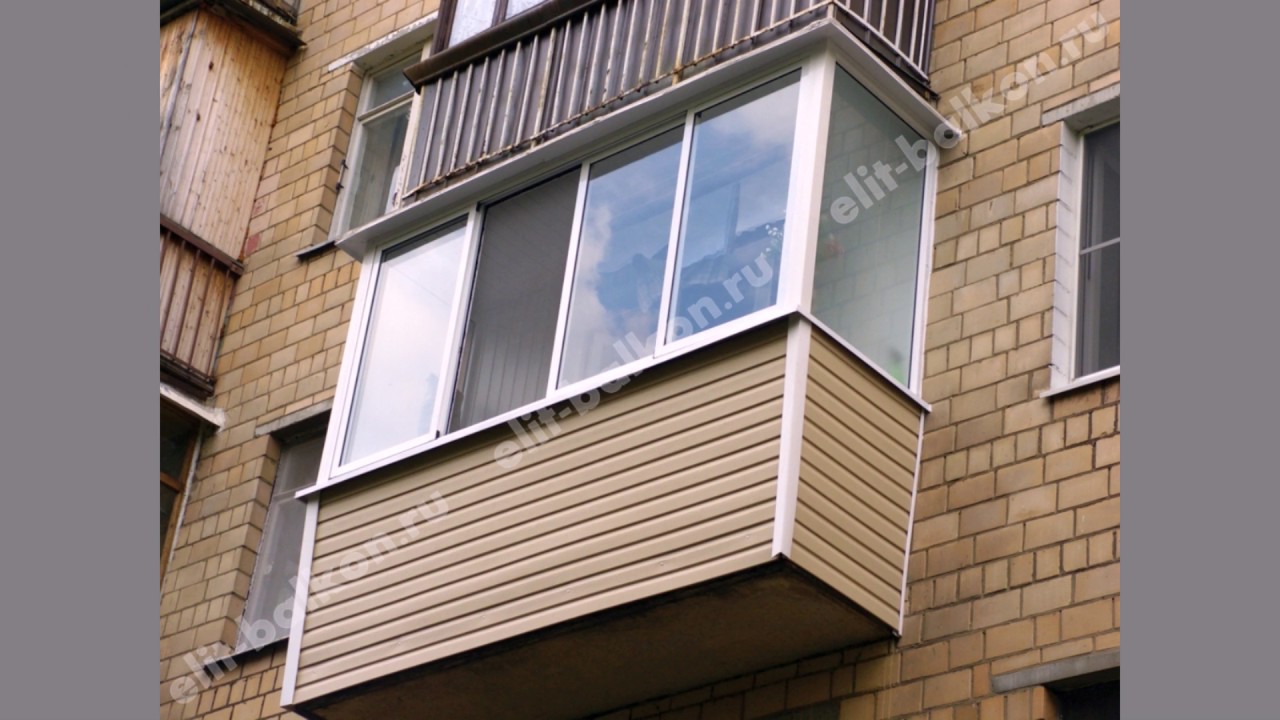 Профессиональная внешняя отделка. Отделка парапета балкона сайдингом и ...