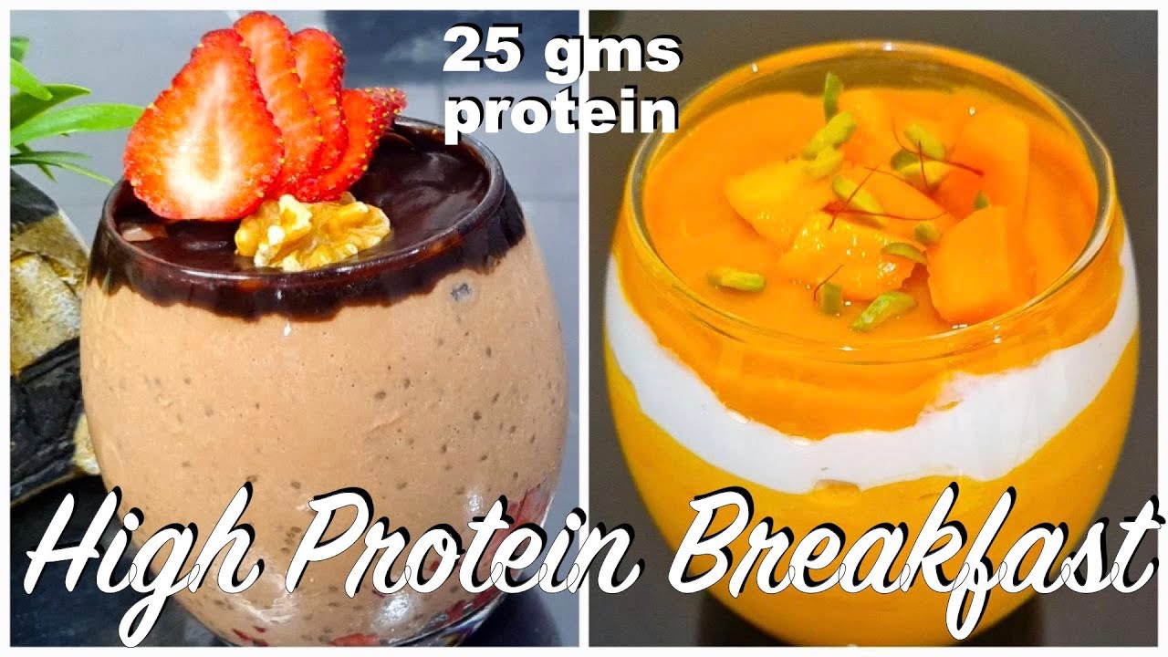 Quick & Easy High protein Chia pudding and mousse for Breakfast | Weight loss Breakfast Recipes