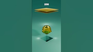 Hex Mesh Sphere x 1,000,000 Gold Cloth Sim | Which Looks Best?  #3danimation  #satisfying #asmr