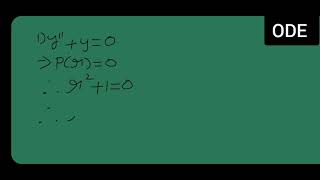 Y"+y=0 (ODE)solved exercise problem from Earl A Coddington