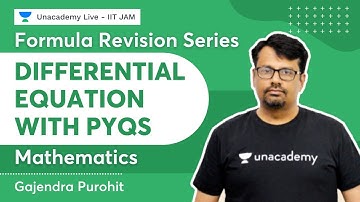 Formula Revision Series | Differential Equation with PYQs | IIT JAM Mathematics | Gajendra Purohit