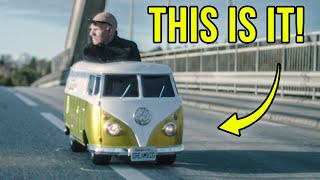 First ride in the Mini VW split bus!! Part 4