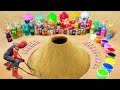 Spiderman with Experiment &amp; Big Toothpaste Eruption from Volcanic pit, Pepsi, Big Coca Cola Vs Mento