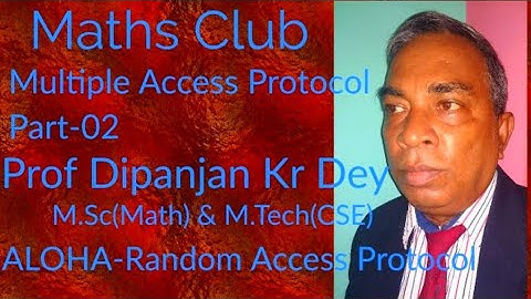 Random Access Protocol - ALOHA for BCA MCA BTech NET & GATE Exam by Prof.Dipanjan Kr Dey M.Sc M.Tech