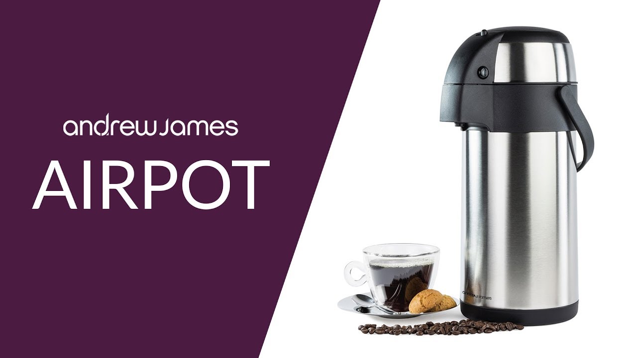 3L/5L Lit Stainless Steel Airpot Hot Tea Coffee Drinks Vacuum Flask Jug Pump  New