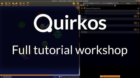 Quirkos 2 - Full Qualitative Analysis Workshop
