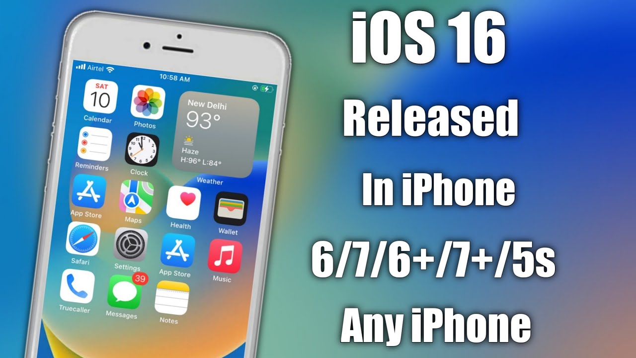 Ios 16 rc relaesd how to get ios 16 on iphone 7 7 6 6 5s how to get ios 16 in any iphone 
