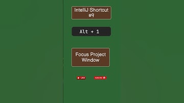 IntelliJ Keyboard Shortcut to Focus Project Window