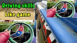 BUS REAL DANGEROUS ROAD LIKE A MAP MOOD 😱 uro truck simulator screenshot 3