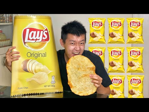 如何製作超巨大波卡！How to Make Super Giant Potato Chips!