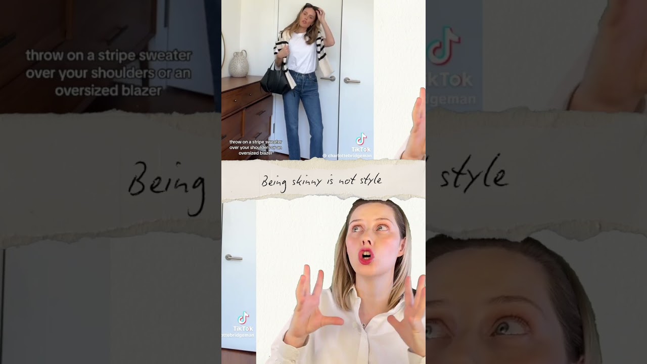 Stop sizing down, start styling up #fashionmyth #outfitideas #ootd