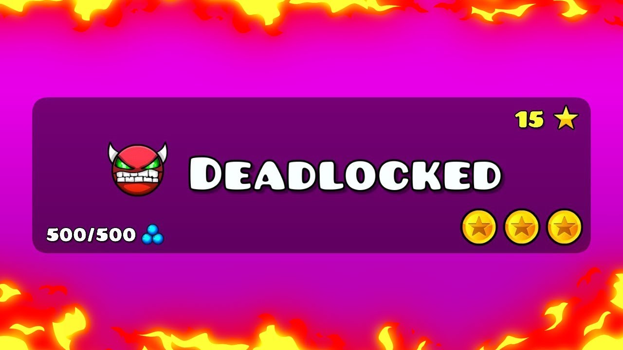 "Deadlocked" 100% ALL COINS | Geometry Dash - YouTube