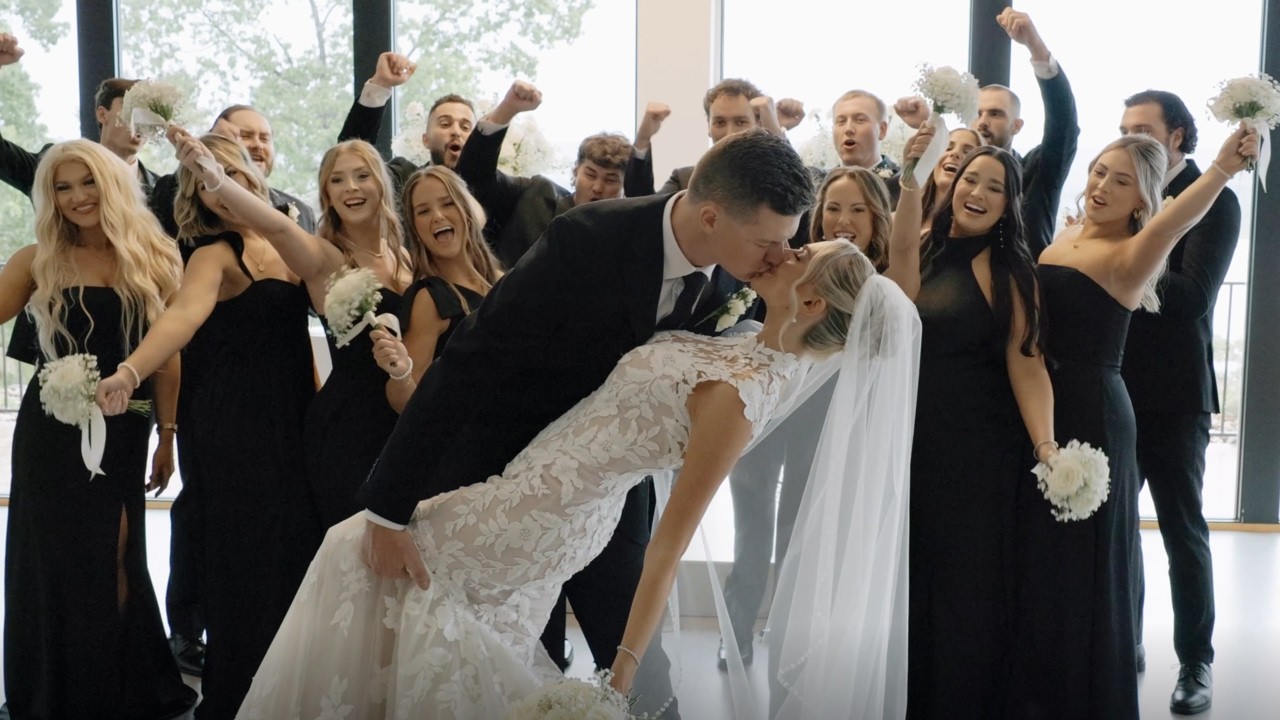 Lexi & Ryder Industrial Backdrop Wedding | A Romantic Lakefront Wedding Film