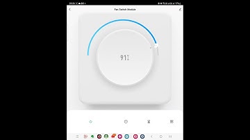 Tuya Fan Switch Control Module App menu Walk through