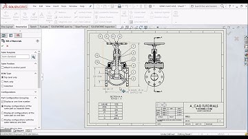 SDNR Valve Design | Complete Assembly | Part 6 - Sheet Drawing with Bill of Material