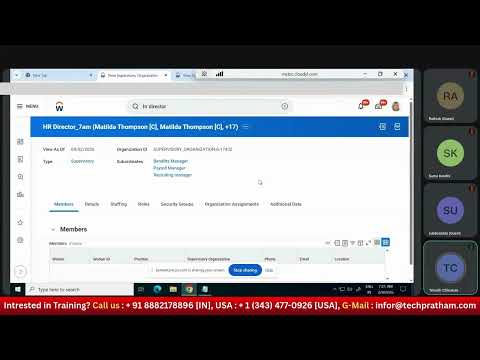 Workday HCM | Supervisory Org Inheritance & Subordinate Orgs — Class 7