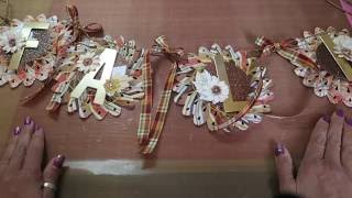 Home Decor Project Share~ Fall Rosette Banner @shoeprincess1