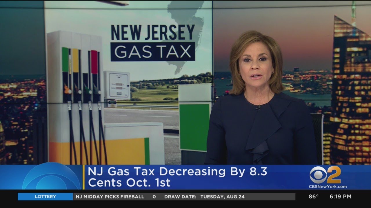 NJ Gas Tax Decreasing By 8.3 Cents - YouTube