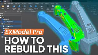How to Reverse Engineer a Cast Aluminum Bracket in EXModel | 3D Scan to CAD
