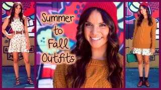Summer to Fall Outfit Ideas!