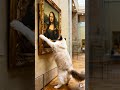 Cream Panthers Stealing Mona Lisa from Louvre