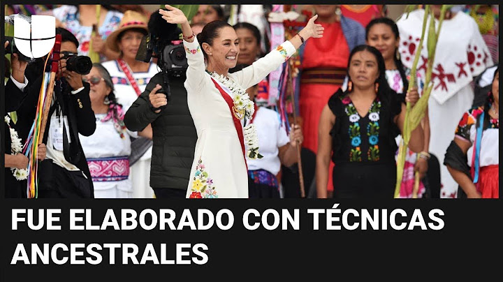 La historia detrás del vestido que usó Claudia Sheinbaum en su posesión