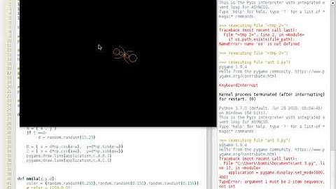 Pygame ant animation - making animations with Pygame