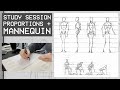 Drawing People - Proportions & Simple Mannequin (Study Session)