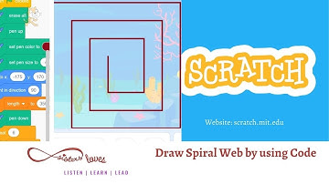 How to draw Spiral web using easy draw app | Learn Scratch | SistersLoves