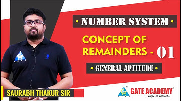 Number System | Concept of Remainders 01 | General Aptitude
