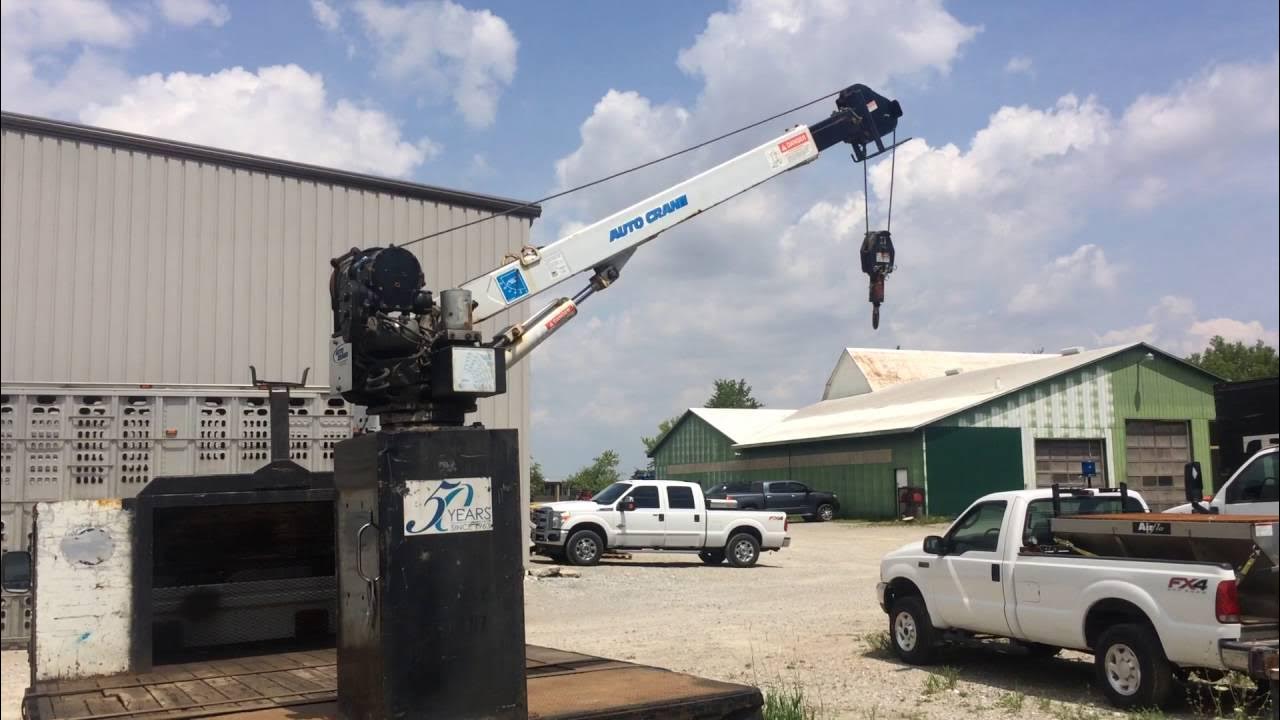 2011 Autocrane 4004EH Crane/flatbed and toolboxes for sale - YouTube