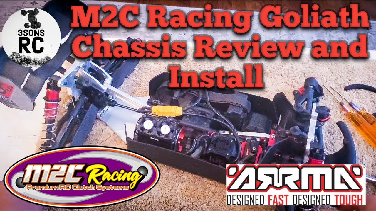 M2C Racing Goliath Chassis Full Install and Review Arrma Kraton 6s YouTube