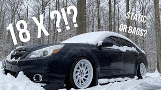Slammed Subaru Legacy 3.6R Gets REAL Wheels!