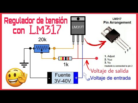 Video: Estabilizador de corriente ajustable LM317