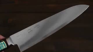 牛刀包丁 180ｍｍ VG1鋼 銅入合板洋柄 崇行 ~Gyuto(180) VG1 stainless steel~