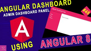 Angular Admin Dashboard Panel from scratch using Angular | Navigation Bar |  Angular Dashboard🎉🎉