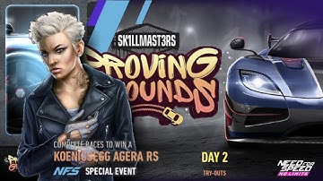 Proving Grounds: 2016 Koenigsegg Agera RS | Day 2 try-outs | NFS No Limits