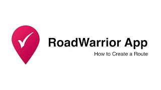 How to Create a Route in the RoadWarrior App screenshot 1