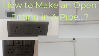 Pipe ki Open Bijali Fitting Kaise karen | एक कमरे के अंदर कितने बॉक्स लगाएं.🤔 Konsi wire use Karen