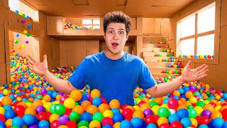 Llené Toda Mi Casa De Cartón Con Pelotas De Colores