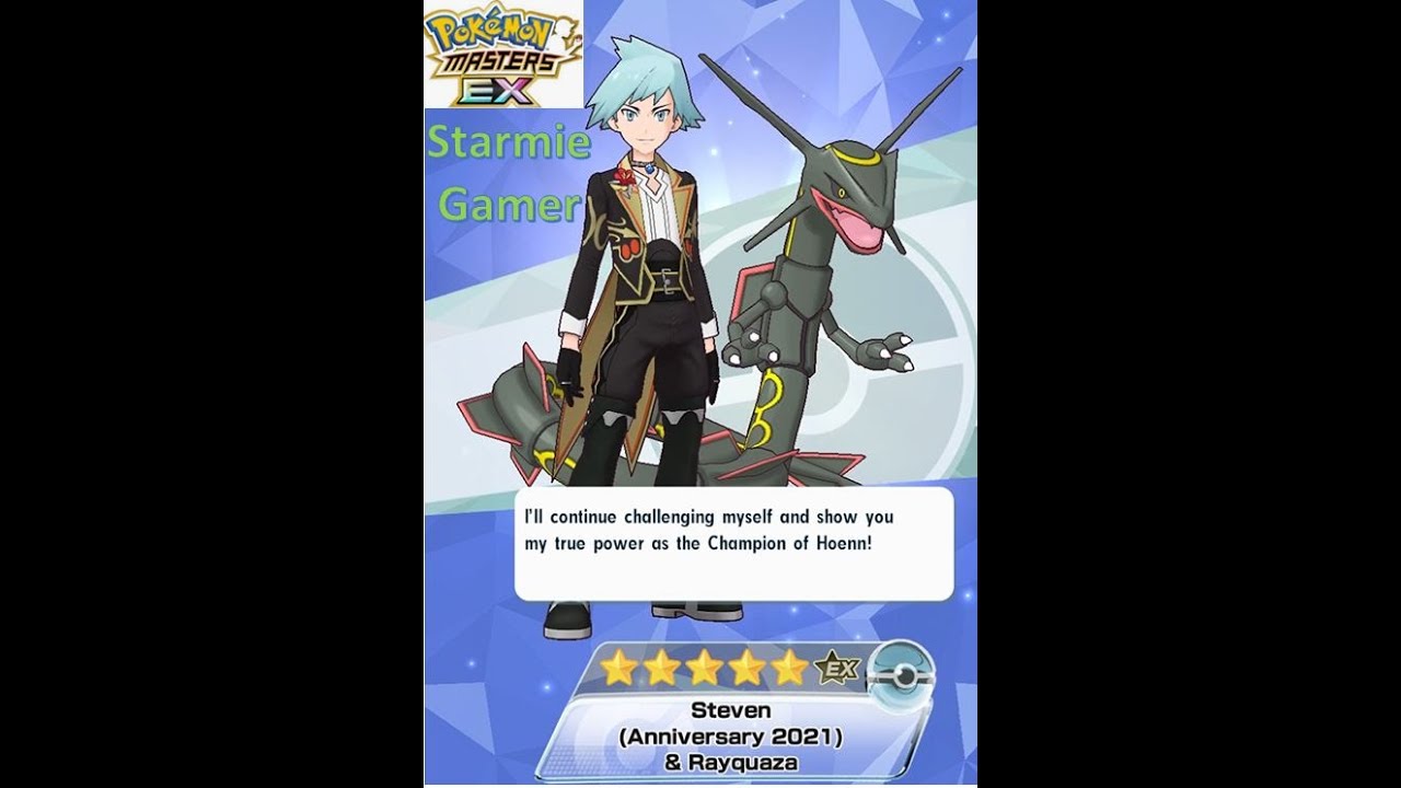 Pokémon Masters EX - Getting Steven and Rayquaza in Anniversary 2021 event!