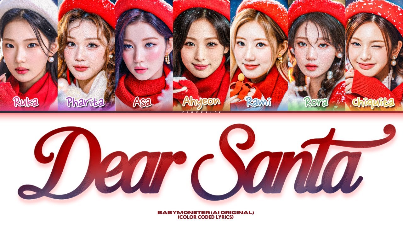 (AI Original) BABYMONSTER - ‘Dear Santa' (サンタさんへ) | COLOR CODED LYRICS (KAN/ROM/ENG)