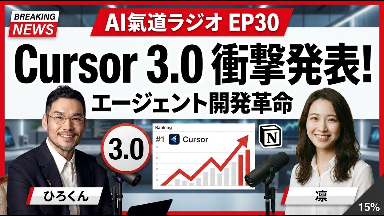 Cursor 3.0登場＆Gemma 4無料公開！Notion AIエージェントも【AI