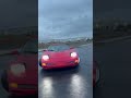 Rain drifting a corvette