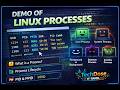Demo of Linux Processes in Tamil | PID, PPID, Daemon & Zombie with Practical | TechDose IT Tamil