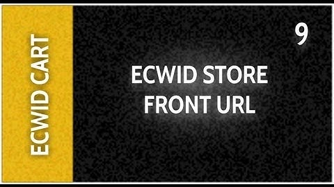 Web Design Tutorials for Xara Web Designer 9 Premium Lesson 130: Ecwid Store Front Url